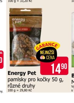 Energy Pet pamlsky pro kočky 50 g, různé druhy - Teta drogerie aktualniletaky.eu