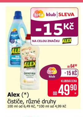 Alex čističe, různé druhy - Teta drogerie aktualniletaky.eu
