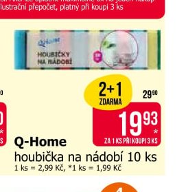 Q-Home houbička na nádobí 10 ks - Teta drogerie aktualniletaky.eu