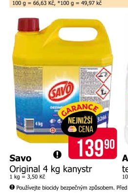 Savo Original 4 kg kanystr