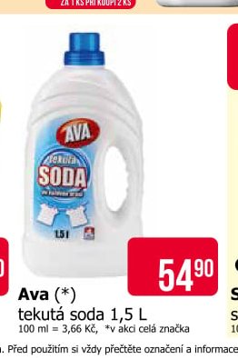 Ava tekutá soda 1,5 L