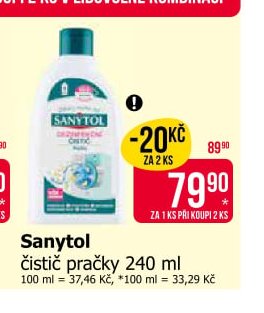 Sanytol čistič pračky 240 ml
