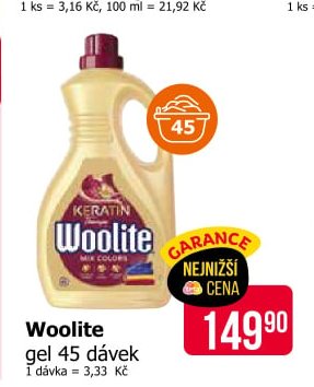 Woolite gel 45 dávek