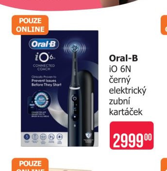 Oral-B iO 6N černý elektrický zubní kartáček