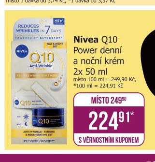 Nivea Q10 Power denní a noční krém 2x 50 ml - Teta drogerie aktualniletaky.eu