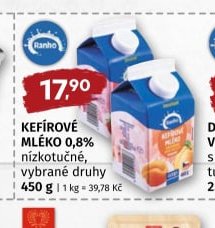 RANHO KEFÍROVÉ MLÉKO 0,8% - COOP aktualniletaky.eu