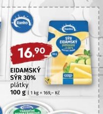 RANHO EIDAMSKÝ SÝR 30% plátky - COOP aktualniletaky.eu