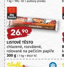DIE GUSTA LISTOVÉ TĚSTO - COOP aktualniletaky.eu