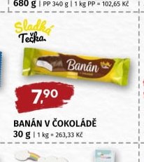 SLADKÁ TEČKA BANÁN V ČOKOLÁDĚ - COOP aktualniletaky.eu