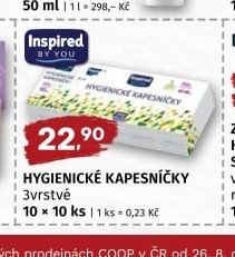 INSPIRED BY YOU HYGIENICKÉ KAPESNÍČKY - COOP aktualniletaky.eu