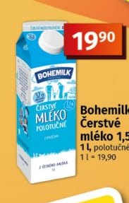 Bohemilk Čerstvé mléko 1,5% - COOP aktualniletaky.eu