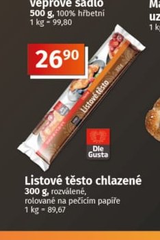 Listové těsto chlazené - COOP aktualniletaky.eu