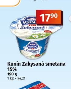 Kunín Zakysaná smetana 15% - COOP aktualniletaky.eu