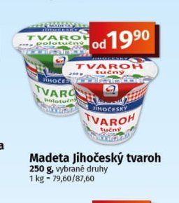 Madeta Jihočeský tvaroh - COOP aktualniletaky.eu