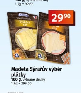 Madeta Sýrařův výběr plátky - COOP aktualniletaky.eu