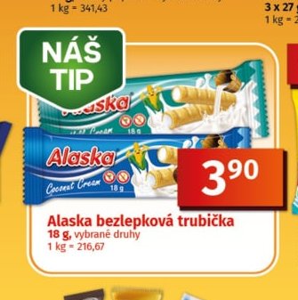 Alaska bezlepková trubička - COOP aktualniletaky.eu