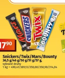 Snickers/Twix/Mars/Bounty - COOP aktualniletaky.eu