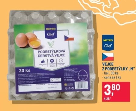 Vejce z podestýlky „M“ - Makro aktualniletaky.eu