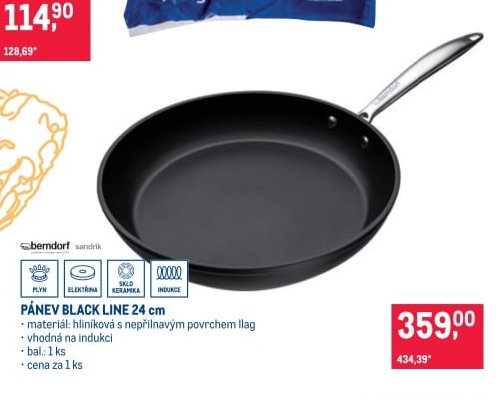 Pánev Black Line 24 cm - Makro aktualniletaky.eu