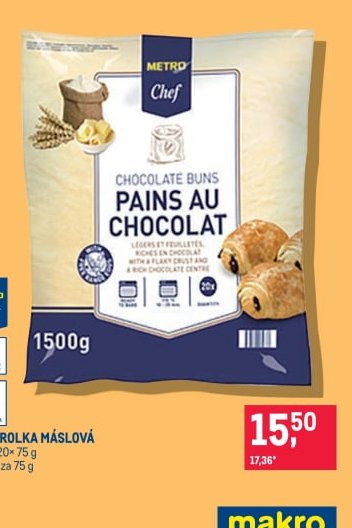 Metro Chef Pains au chocolat - Makro aktualniletaky.eu