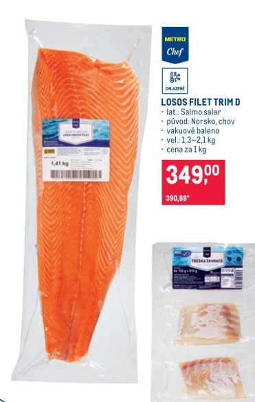 Losos filet trim D - Makro aktualniletaky.eu