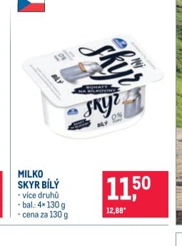 MILKO SKYR BÍLÝ - Makro aktualniletaky.eu
