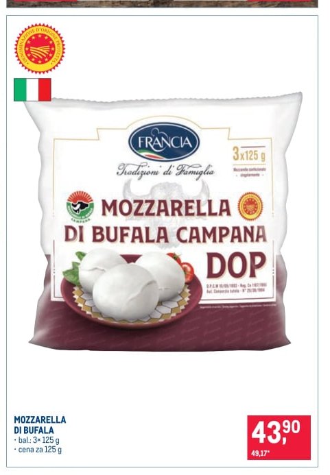 FRANCIA MOZZARELLA DI BUFALA CAMPANA DOP - Makro aktualniletaky.eu