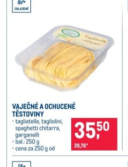 VAJEČNÉ A OCHUCENÉ TĚSTOVINY - Makro aktualniletaky.eu