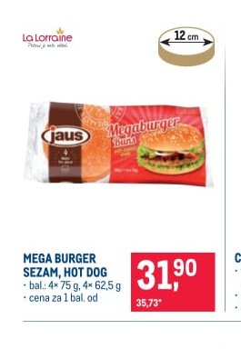 Mega Burger Sezam, Hot Dog - Makro aktualniletaky.eu