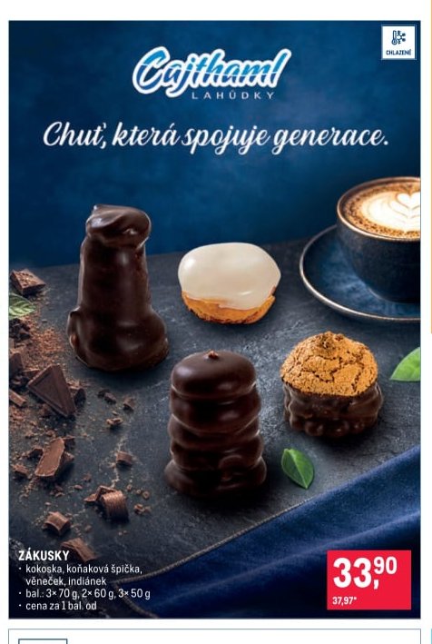 Zákusky kokoška, koňaková špička, věneček, indiánek - Makro aktualniletaky.eu