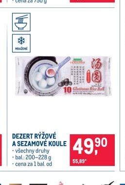 Dezert rýžové a sezamové koule - Makro aktualniletaky.eu