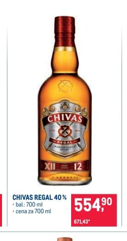 CHIVAS REGAL 40% - Makro aktualniletaky.eu