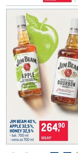 JIM BEAM APPLE, BOURBON, HONEY - Makro aktualniletaky.eu