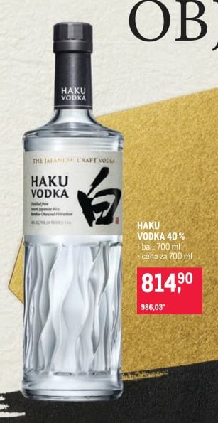 Haku Vodka 40% - Makro aktualniletaky.eu