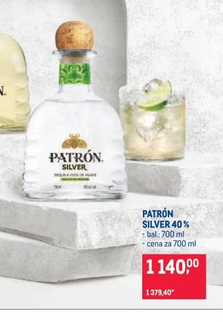 Patrón Silver 40% 700 ml - Makro aktualniletaky.eu