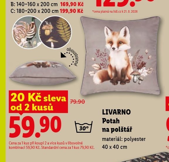 LIVARNO Potah na polštář - Lidl aktualniletaky.eu