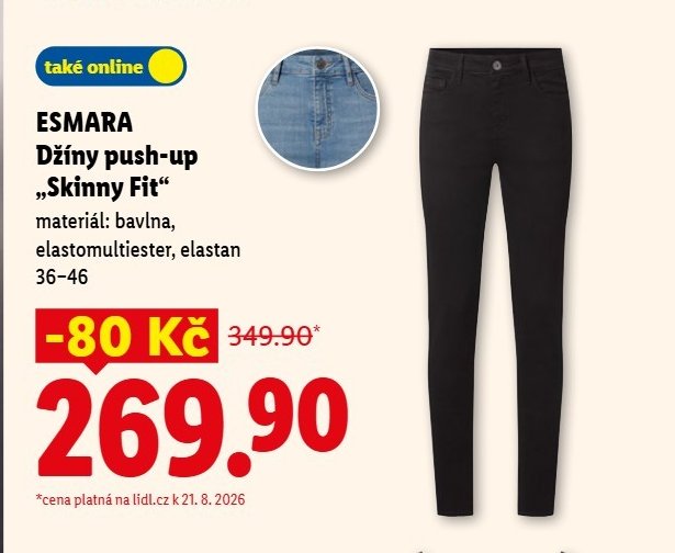 ESMARA Džíny push-up „Skinny Fit“ - Lidl aktualniletaky.eu