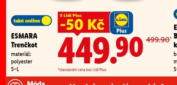 ESMARA Trenčkot - Lidl aktualniletaky.eu