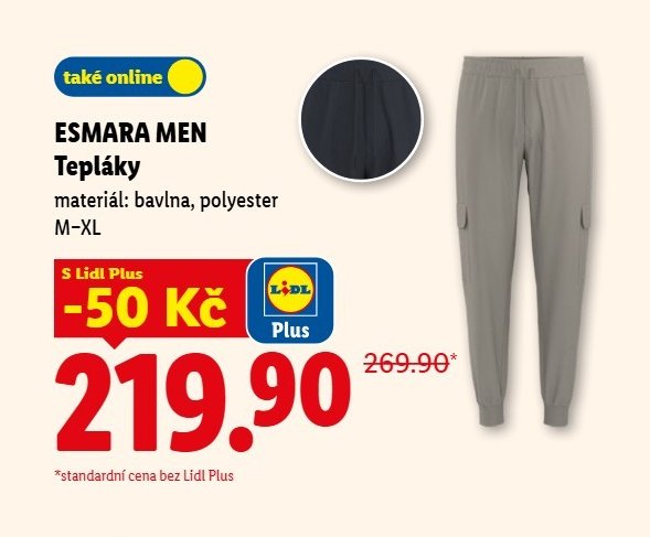 ESMARA MEN Tepláky - Lidl aktualniletaky.eu
