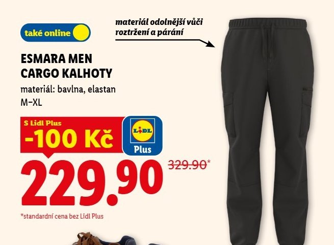 ESMARA MEN CARGO KALHOTY - Lidl aktualniletaky.eu