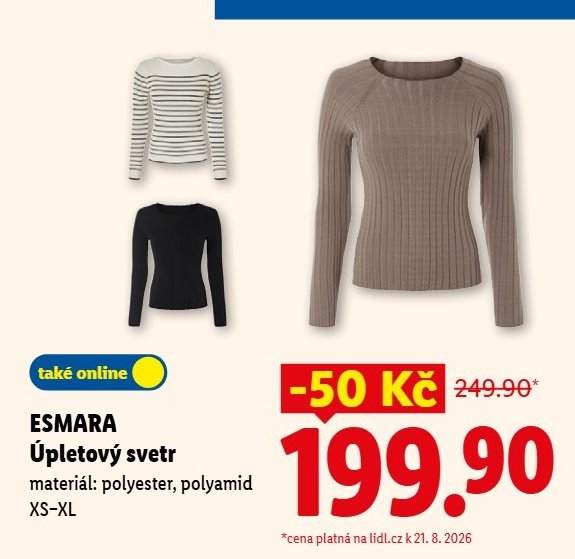 ESMARA Úpletový svetr - Lidl aktualniletaky.eu