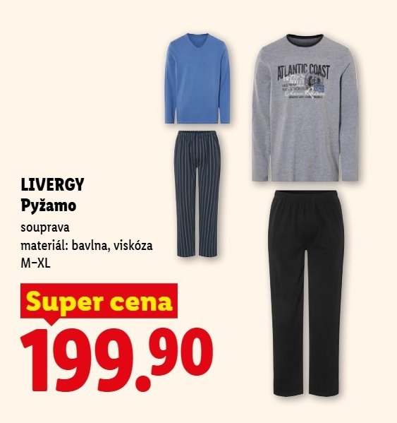 LIVERGY Pyžamo - Lidl aktualniletaky.eu