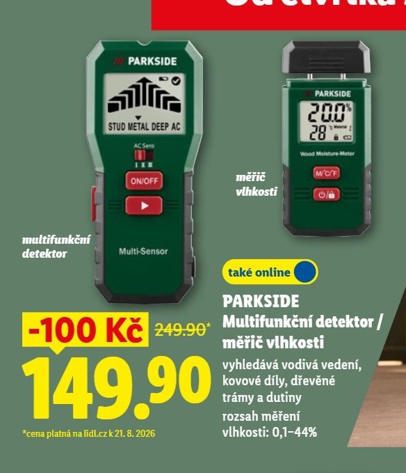 PARKSIDE Multifunkční detektor - Lidl aktualniletaky.eu