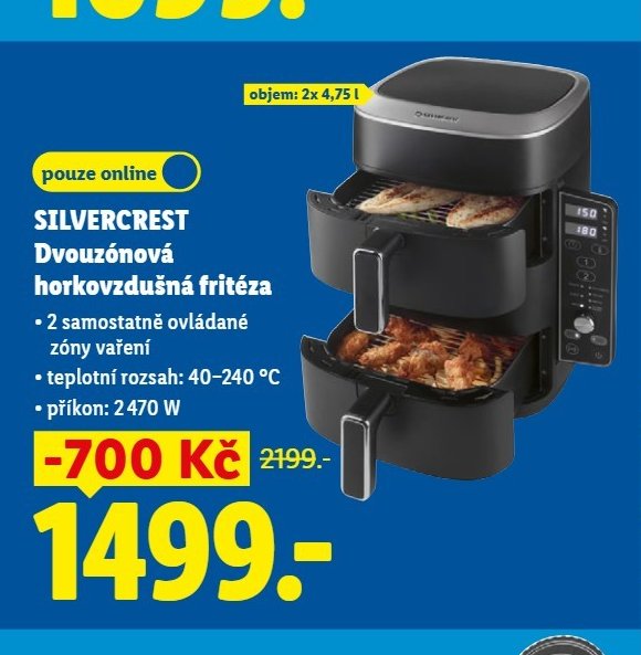 SILVERCREST Dvouzónová horkovzdušná fritéza - Lidl aktualniletaky.eu