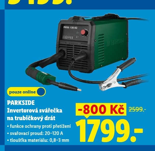 PARKSIDE Invertorová svářečka na trubičkový drát - Lidl aktualniletaky.eu