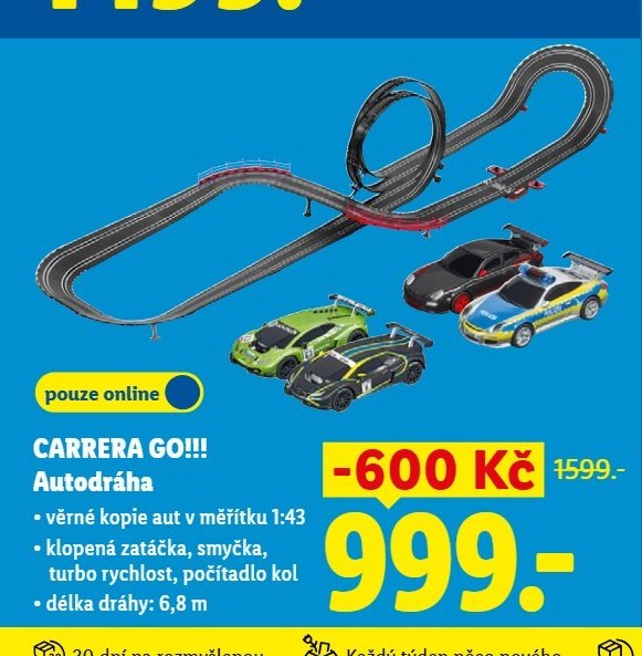 CARRERA GO!!! Autodráha - Lidl aktualniletaky.eu