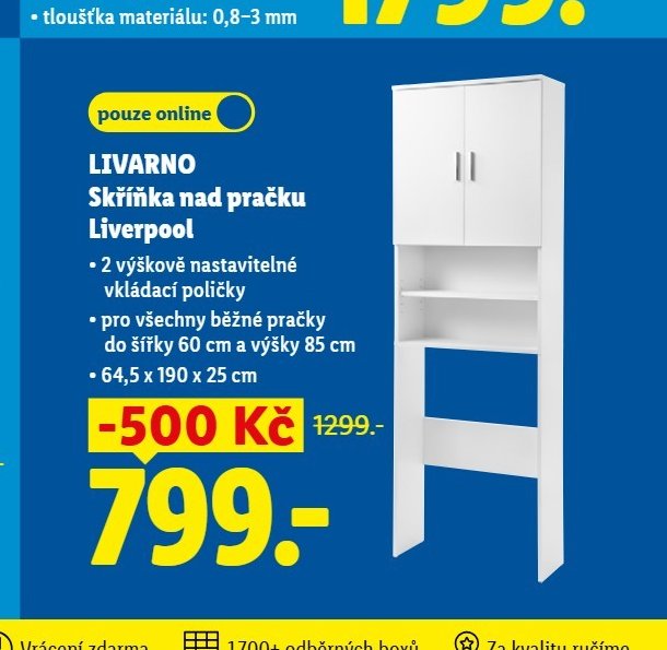 LIVARNO Skříňka nad pračku Liverpool - Lidl aktualniletaky.eu