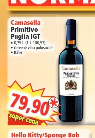 Camasella Primitivo Puglia IGT - Norma aktualniletaky.eu