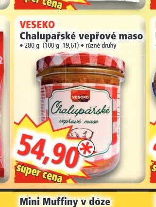 VESEKO Chalupářské vepřové maso - Norma aktualniletaky.eu