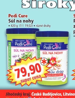 Pedi Cure Sůl na nohy - Norma aktualniletaky.eu